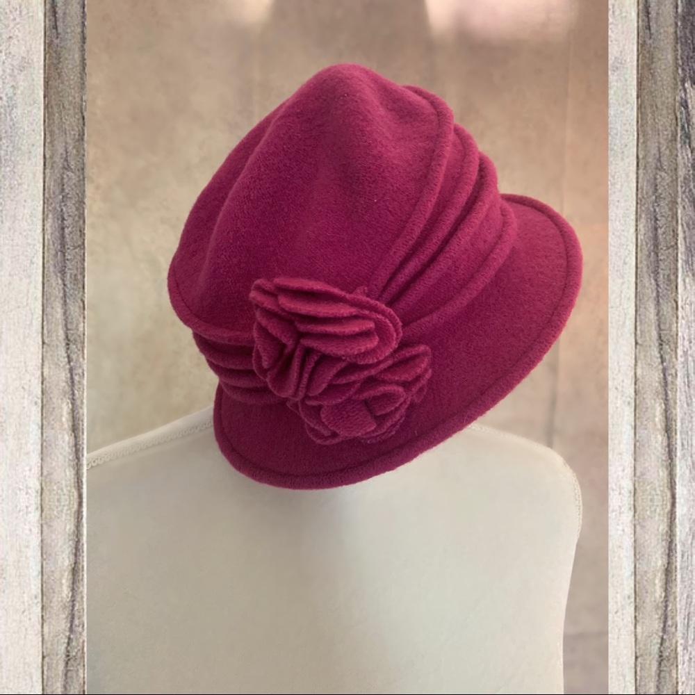 100% Pink Wool Hat Scala Collection Os - image 2